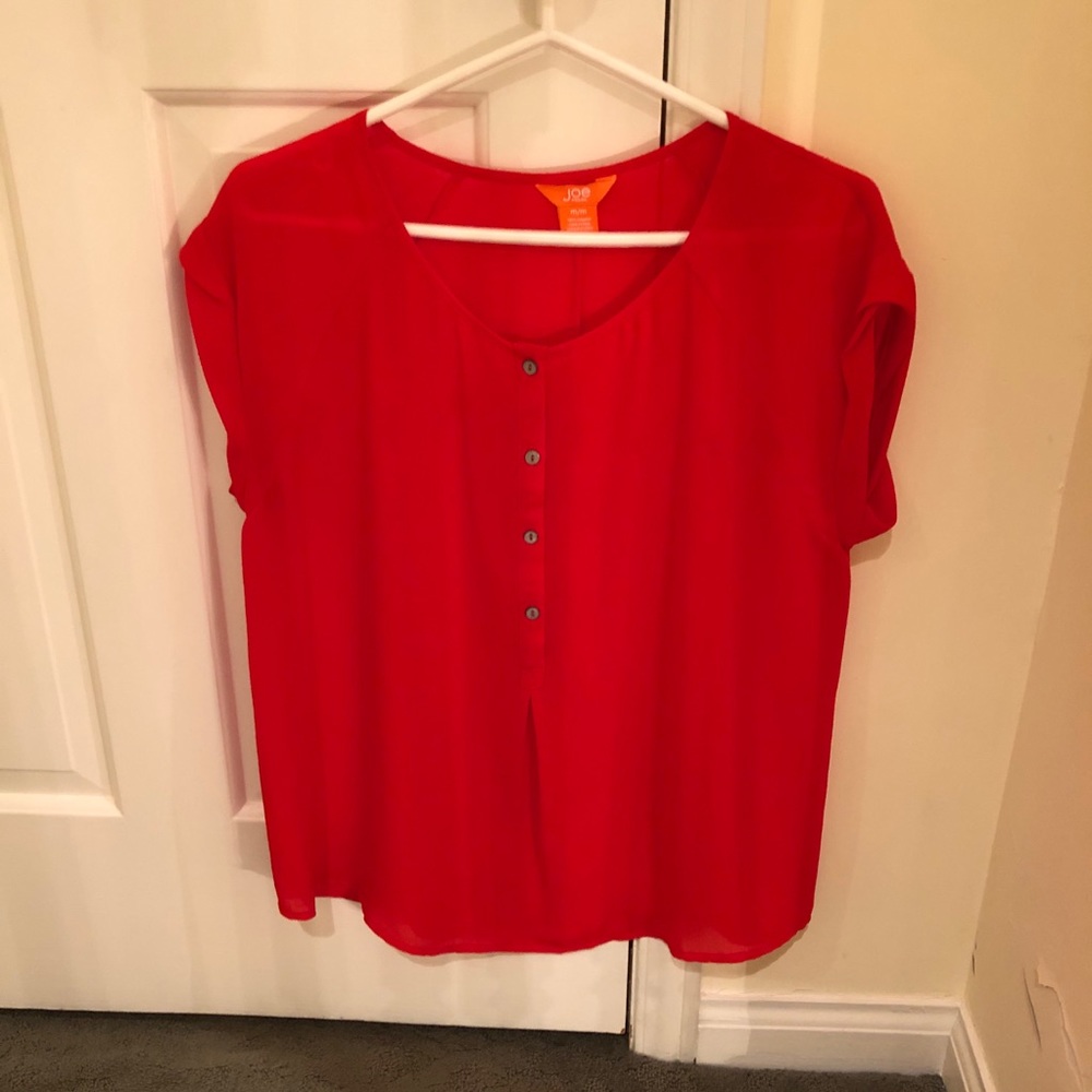 Red blouse